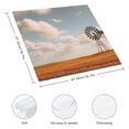 thumbnail image 3 of FANNA Windmill Field Clouds Cloth Napkins Hotel Home Banquet Atmosphere Embellishment Polyester Reusable Gift Set 2 PCS, 3 of 7
