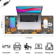 thumbnail image 5 of Long Mouse Pads for Desk,Halloween Ghost Pumpkin Pattern Desk Mats on Top Of Desks, Desk Mouse Pad Extra Large with 3mm Non-Slip Base and Stitched Edge for Gaming,Office,Work,Home 31.5x11.8in, 5 of 5