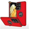 thumbnail image 3 of Hybrid Case with 360° Metal Ring Kickstand Slim Hard Back for Apple iPhone 17 Air phone Cover - Red, 3 of 7