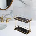 thumbnail image 4 of kurtrusly Storage Rack Multi-layer Storage Box Perfume Jewellery Container Basket S Double Layer Black, 4 of 8