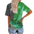 thumbnail image 3 of ALLLIST Women's Tops Short Sleeve Green Crew Neck Graphic Printed Casual T-Shirts Summer Blouses, 3 of 4