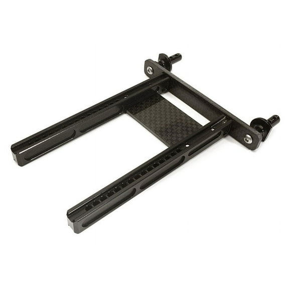 Integy RC Toy Model Hop-ups C28234BLACK Adjustable Rear Body Mount & Post Set for Traxxas TRX-4 Scale & Trail Crawler