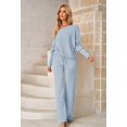 thumbnail image 3 of Conjunto de suéter de punto AOHITE para mujer con pantalón, 3 of 8