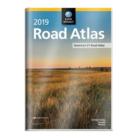 Rand mcnally 2019 road atlas with protective vinyl cover: