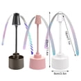 thumbnail image 2 of Cateissary Ventilador repelente de moscas esencial para de comedor con iluminación nocturna, ventiladores antimosquitos para mesas y puestos. Electrodomésticos Rosa, 2 of 6