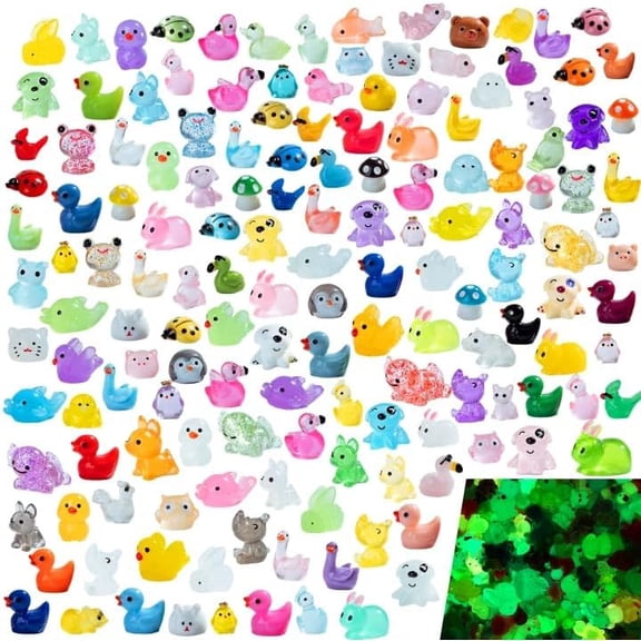 150 pcs Mini Resin Animals 150 Styles Variety Tiny Animals Figures Miniature Little Small Animal Figurines Bulk for  Fairy Garden Landscape Accessories Hide Crafts Decor Aquarium$$Garden & Patio