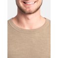 thumbnail image 3 of Fruit of the Loom Men's Slub Waffle Thermal Underwear Crew Top, Sizes S-5XL, 3 of 9