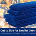 thumbnail image 6 of Mop Mob 10" x 4.5" Blue Medium-Duty Nylon Scouring Pad, 5 Pack, 6 of 6