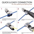 thumbnail image 4 of T Tap Wire Connectors for 14-18 AWG Wires, No Wire Stripping 3 Way Wire Connectors Combo,Wire Splice Connectors 12 Pack, 4 of 5