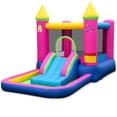 thumbnail image 1 of Patiojoy Kids Inflatable Bounce House Princess-themed Bouncy Castle with Slide Without Blower, 1 of 8