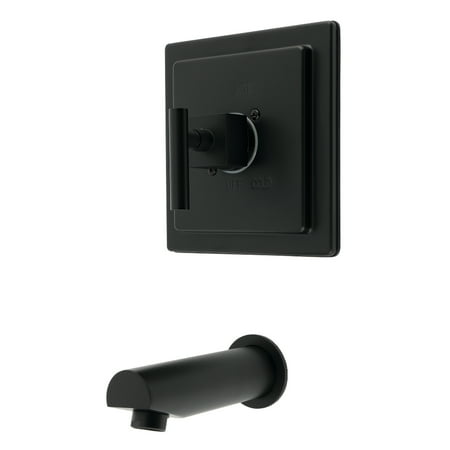 Kingston Brass KB8650CQLTO Claremont Single-Handle Pressure Balanced Tub Faucet, Matte Black