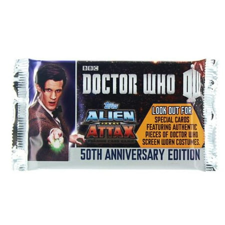 Doctor Who Alien Attax 50th Anniversary Edition Topps Booster Pack Trading