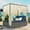 Blue, variant on THINK 30,Patio Sunbed Daybed Outdoor Adjustable Canopy Bed with Retractable Canopy, Rattan Sun Lounger Patio Loveseat Sofa Set with Curtain, Orange Cushion