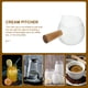 thumbnail image 3 of Jarra de vidrio con mango de madera para crema, vaso para beber, vaso para agua, jarra para leche, 3 of 7