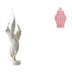 thumbnail image 1 of Figura decorativa,Escultura de plumas para escritorio,oficina,decoración del hogar,Tarro de cerámica para jengibre,Jarrón de cerámica con jengibre y arreglo floral,Jarrón decorativo de, 1 of 8