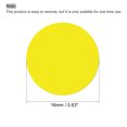 thumbnail image 3 of Uxcell 16mm Color Sticker Round Removable Label for Office Marker Yellow 1620 Pack, 3 of 7