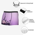 thumbnail image 3 of Fotbe Lavender Roses Arrangement Calzoncillos Tipo Boxer con Bolsa de Soporte Total para Hombre, X-Temp Fresco, Transpirable y de Secado Rápido-Small, 3 of 5
