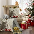 thumbnail image 4 of Noothes 4-Piece Christmas Cushion Covers Set with Soft Velvet, Cozy Holiday Pillowcases for Sofa and Seasonal Home Decor, Durable Festive Gift Set, 4 of 6