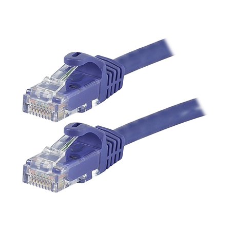 UPC: 0844660098539 | Monoprice FLEXboot Series – Patch cable – RJ-45 (M) to RJ-45 (M) – 14 ft – UTP – CAT 6 – molded  snagless  stranded – purple