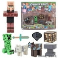 thumbnail image 5 of Mon Monde Jouet Blocs de Construction Ornements Modèle Assemblage Poupée Poupée creeper Steve Fait Main Steve, 5 of 5