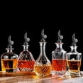 thumbnail image 4 of ABCISI 3pcs Self Closing Liquor Bottle Pourers, Black, Auto Flip Wine Bottle Stoppers with Rubber Dust Cap & Cleaning Brush, Weighted Olive Oil Vinegar Dispenser Spout, Fit about 3/4'' Bottle Mouth, 4 of 7