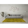 thumbnail image 3 of Ahgly Company Indoor Rectangle Abstract Yellow Modern Area Rugs, 7' x 9', 3 of 4