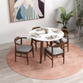 thumbnail image 2 of Emerald Modern Solid Wood White Dining Room & Kitchen Table and Chairs for 4, 2 of 6