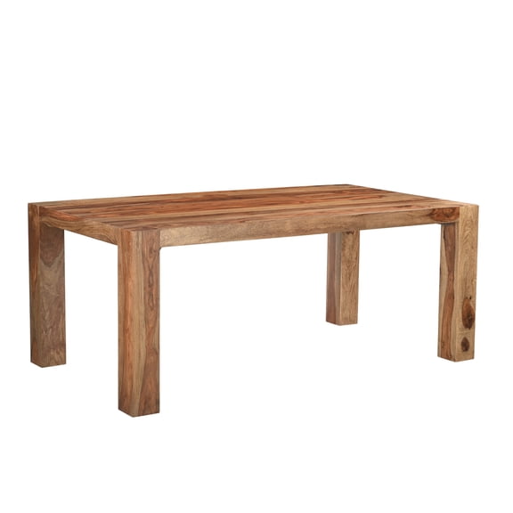 Taran Designs Warren 75" Solid Wood Dining Table in Brown