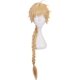 thumbnail image 1 of Anime Cosplay Peluca Pelo largo y rubio con gorro de peluca para Comic Con, Show de cosplay, Halloween, 1 of 5