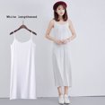 thumbnail image 1 of 2024 Femmes Femme Robe d'Été Bas en modal Jupe à Bretelles Jupon pour Femmes Longueur Moyenne Ample Sans Manches Robe Débardeur Robes QZX, 1 of 7