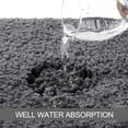 thumbnail image 4 of Gray Bathroom Rug Mat, Extra Soft and Absorbent Microfiber Bath Rugs, Non-Slip Plush Shaggy Bath Carpet, Machine Wash Dry, Bath Mats for Bathroom Floor, Tub and Shower, 4 of 7