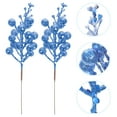 thumbnail image 4 of MasteelfCA 10Pcs Artificial Berry Stems Glitter Fake Berry Branch for Christmas Tree Wreath Decorations, 4 of 8