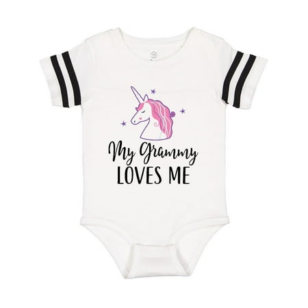 

Inktastic Grammy Loves Me Unicorn Girls Gift Baby Girl Bodysuit