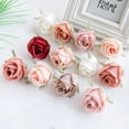 thumbnail image 5 of 10 piezas de flores artificiales de seda con forma de rosa para el hogar, boda, arco, suministros de manualidades, decoración, bricolaje, corona de Navidad, accesorio para álbum de recortes, 5 of 5
