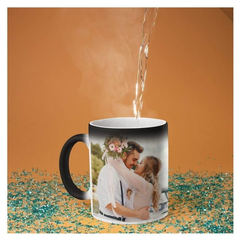 Customized Color Changing Heat Sensitive Coffee Mug with Photo