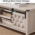 thumbnail image 5 of 47 Inch Farmhouse Storage Coffee Table with Sliding Barn Doors and Adjustable Shelves, 5 of 7