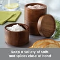 thumbnail image 3 of Rachael Ray Tools and Gadgets Wooden 3-Tier Stacking Salt Box, 3 of 8