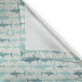 thumbnail image 5 of Ambesonne Ocean Grommet Curtain, Swimming Sharks in Sea, 50" x 72", Turquoise Beige Teal, 5 of 6