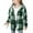 Green, variant on NAISIBABY Girls Fleece Shirt Jacket 8T, Button Down Long Sleeve Fashion Plaid Fall Winter Casual Hooded Outwear Coffee(4-15T)