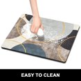 thumbnail image 6 of Dish Drying Mat, 16x18" Absorbent Drying Mat for Kitchen Counter, Cute Heat Resistant Dish Drying Pad Anti-Slip Dish Mat Drying Kitchen Mat, Dish Rack Mats for Bar Counter, Abstract Art Circle, 6 of 6