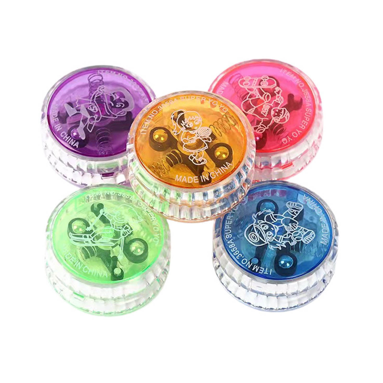 BYDOT Classic Yoyos Toy Glowing Yo Yo Ball Toy Children Boy Girl Party