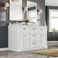 thumbnail image 2 of Eviva Epic 60 Inch Transitional Modern White Bathroom Vanity, 2 of 7