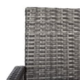 thumbnail image 4 of SAFAVIEH Bassey Outdoor Patio 4 Pc Conversation Set, Grey Brown/White, 4 of 12