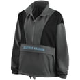thumbnail image 2 of Women's WEAR by Erin Andrews Charcoal Seattle Kraken Popover Packable Half-Zip Jacket, 2 of 3