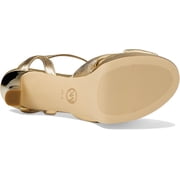 Michael Kors Womens Elena Platform Heeled Sandal, Pale Gold, 9M