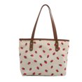 thumbnail image 1 of Bolso de mano de pana para mujer, bolso de mano sencillo y bonito, gran capacidad para viajes al aire libre, 1 of 8