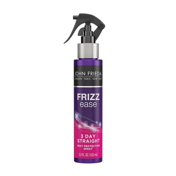John Frieda Frizz Ease 3 Day Straight Flat Iron Styling Hairspray, Straightening Spray, 3.5 oz