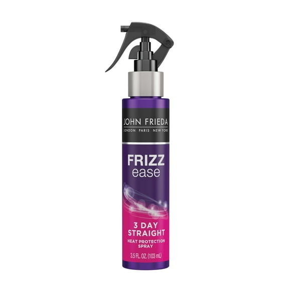 John Frieda Frizz Ease Keratin-Infused 3-Day Straightening Flat Iron Styling Spray, 3.5 fl oz