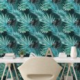thumbnail image 2 of Ambesonne Tropical Peel & Stick Wallpaper for Home, Exotic Leaves Hand-Drawn, 13"x100", Seafoam and Pale Blue, 2 of 5