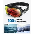 thumbnail image 5 of OutdoorMaster Ski Goggles with Cover Snowboard Snow Goggles OTG Anti-Fog for Men Women, 5 of 14